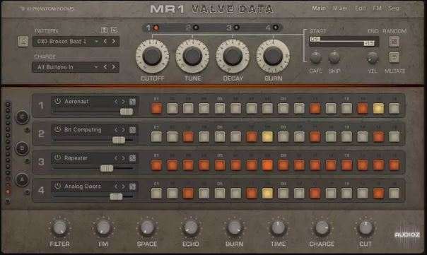 创新音乐制作利器——10 Phantom Rooms MR1 Valve Data KONTAKT 模块化电子管鼓机音频插件