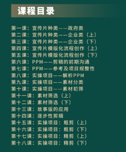 宣传片实战剪辑思维课-玄夜の资源小站 - 获取千万好用软件游戏以及动漫推荐