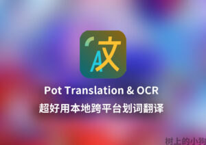 【PC/Mac】超好用 本地 跨平台划词翻译 Pot Translation & OCR V3.0.7-玄夜の资源小站 - 获取千万好用软件游戏以及动漫推荐
