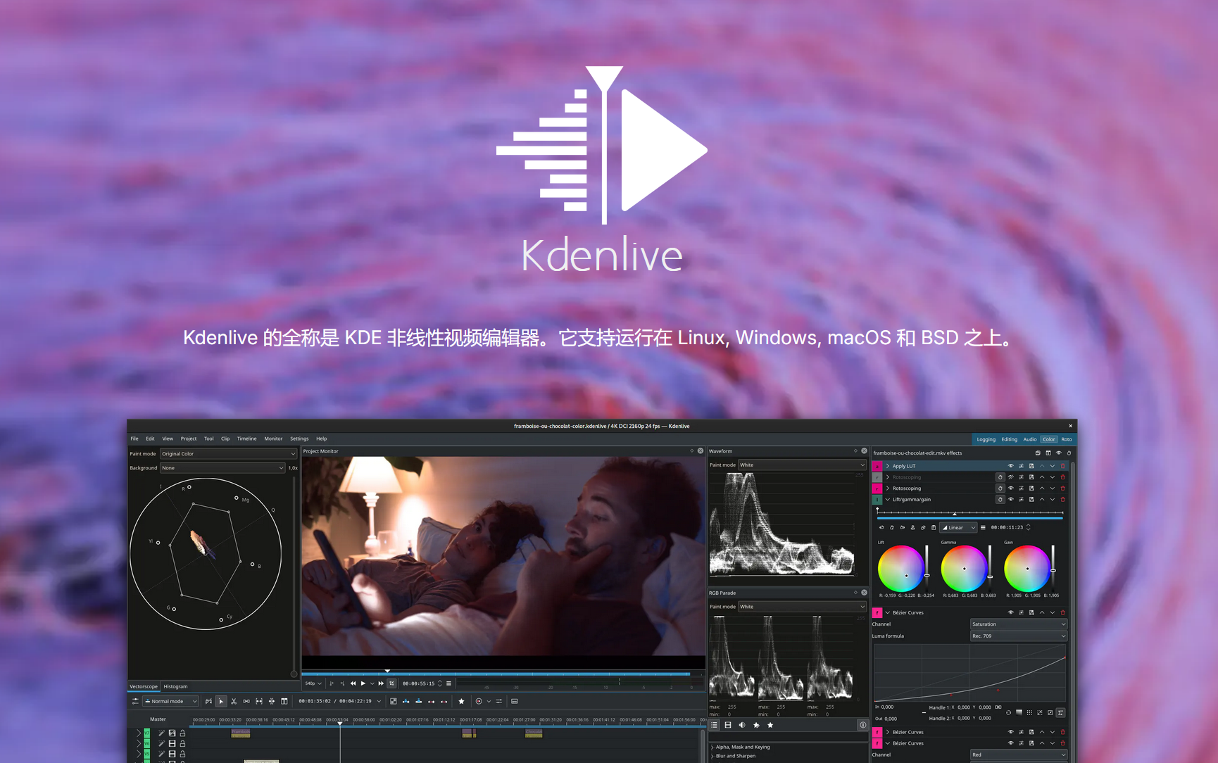【PC / Mac / 影视后期】跨平台非线性视频剪辑软件 Kdenlive 5.12.0-B