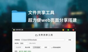 【PC/工具】超方便web页面分享搭建 文件共享工具 v1.0-玄夜の资源小站 - 获取千万好用软件游戏以及动漫推荐